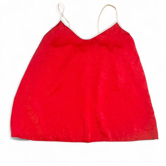Red satin cami top - Picture 1 of 5